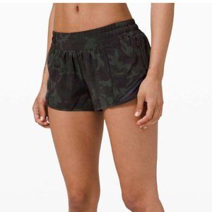 Lululemon Hotty Hot Short Long 4' Camo size 4